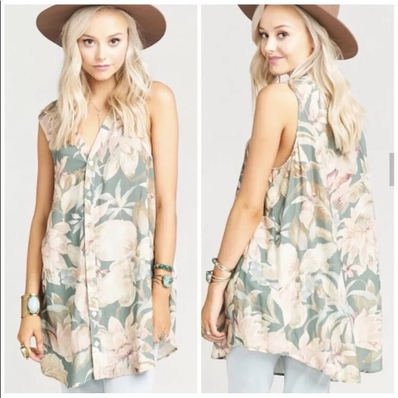 Show Me Your MuMu Tops - Show Me Your Mumu Aidan Tunic‎ Petal Breeze Top